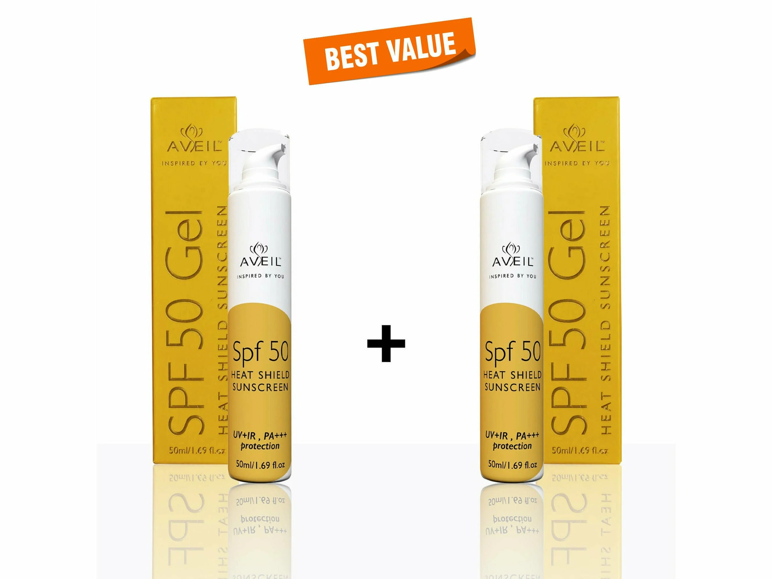 Aveil SPF 50 Gel Heat Shield Sunscreen - Image 4