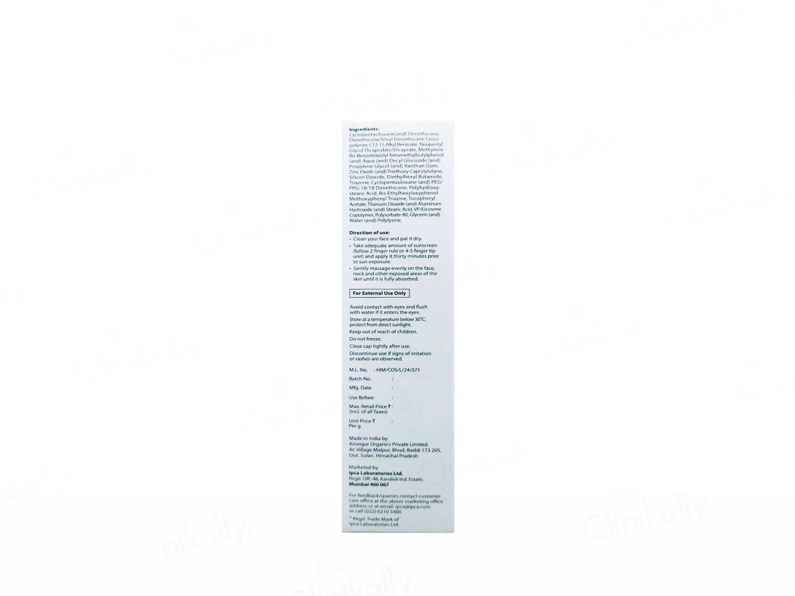 IPCA Acne-UV Silicone Sunscreen Gel SPF 30 PA+++ - Image 3