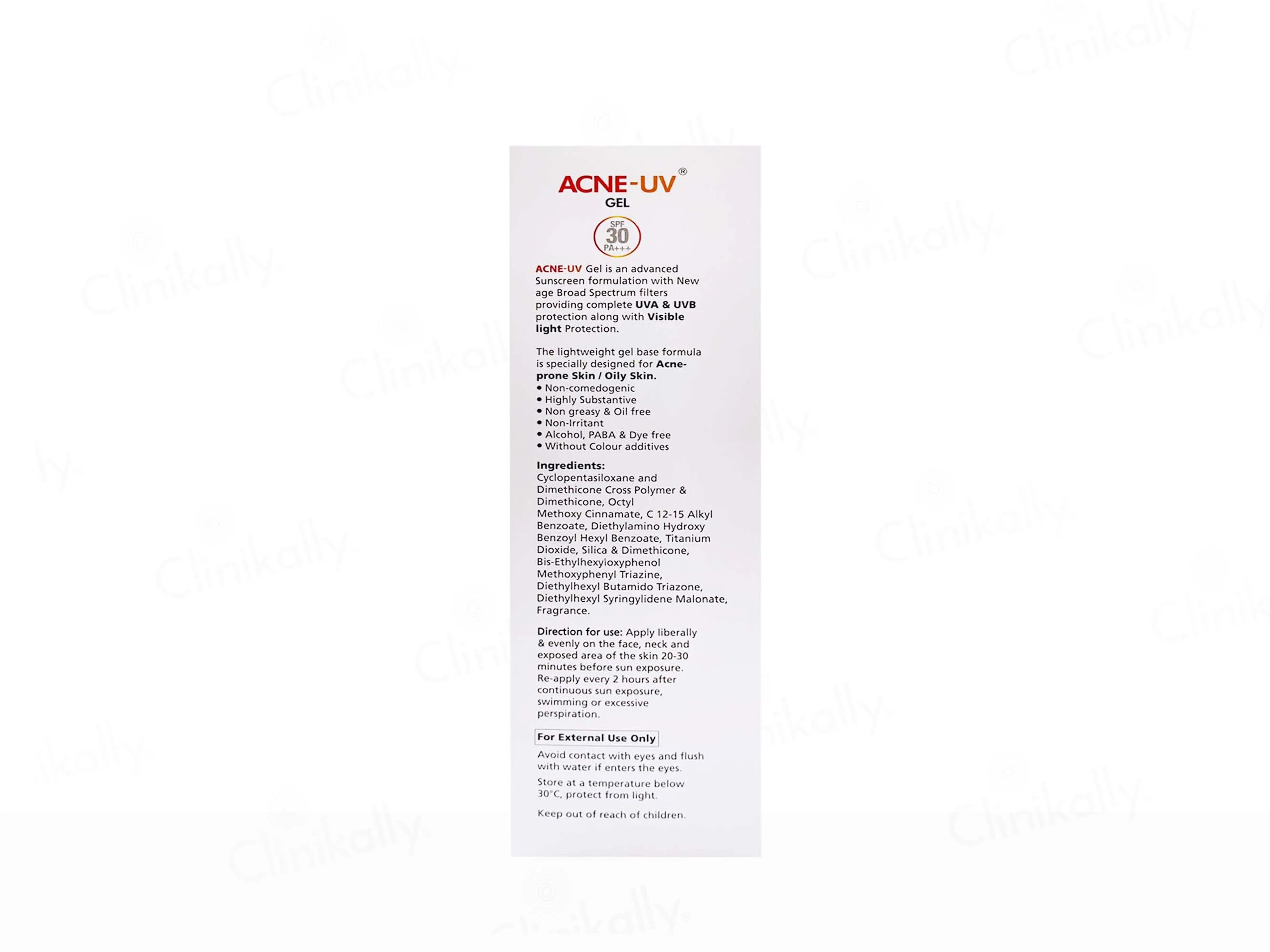 IPCA Acne-UV Silicone Sunscreen Gel SPF 30 PA+++ - Image 9