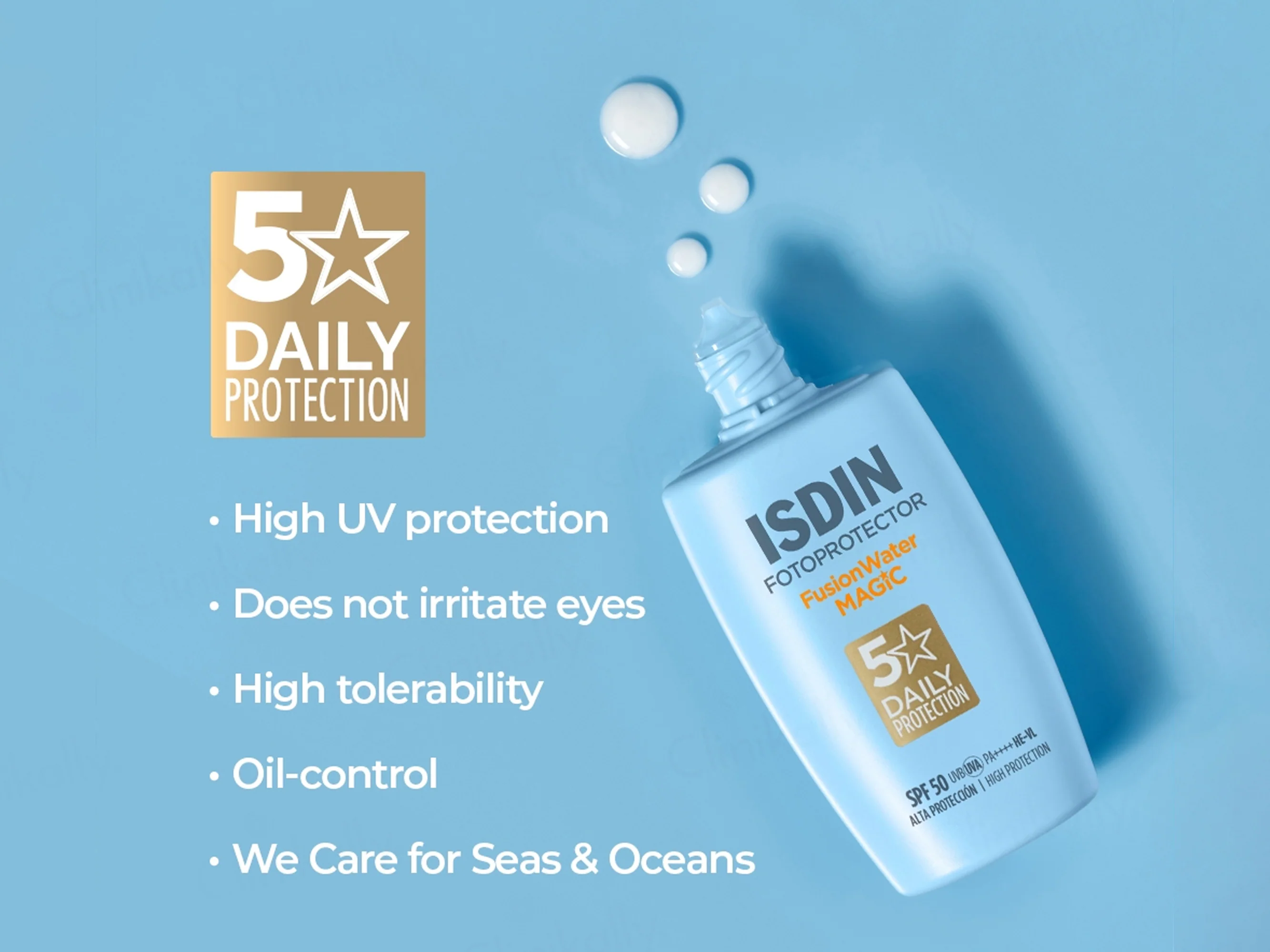 ISDIN Fotoprotector Fusion Water Magic Sunscreen SPF 50 PA++++ - Image 5