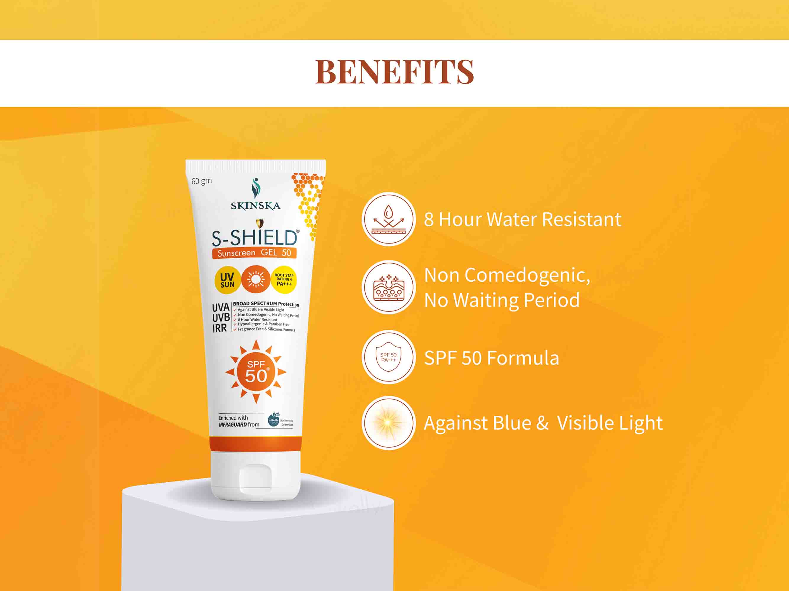 S-Shield Sunscreen Gel SPF 50 - Image 3