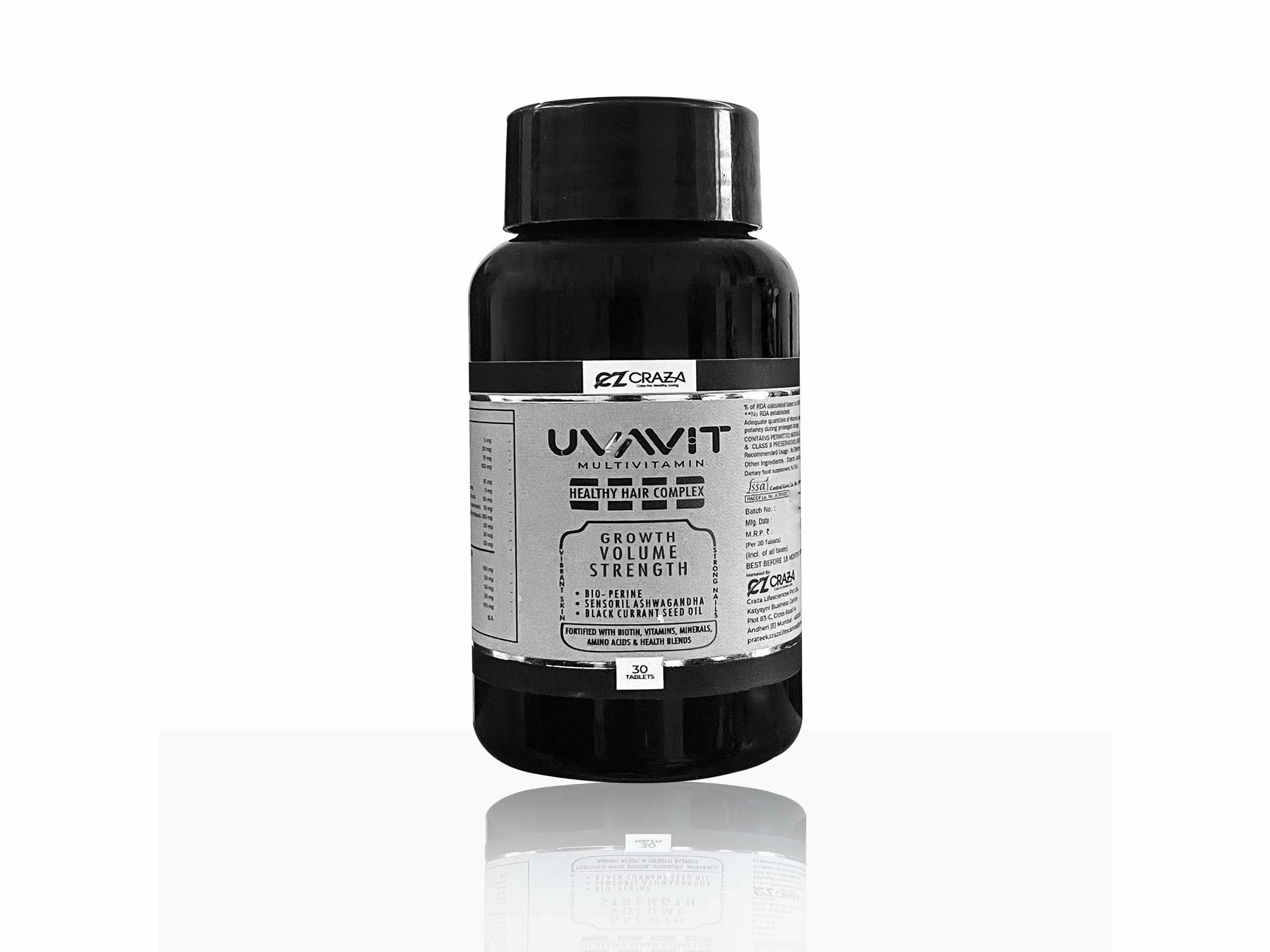 Uvavit Multivitamin Healthy Hair Complex Tablet - Image 3