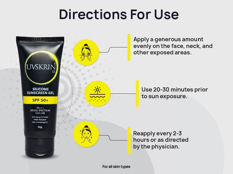 UVSkrin SS Silicone Sunscreen Gel SPF 50+ - Image 3